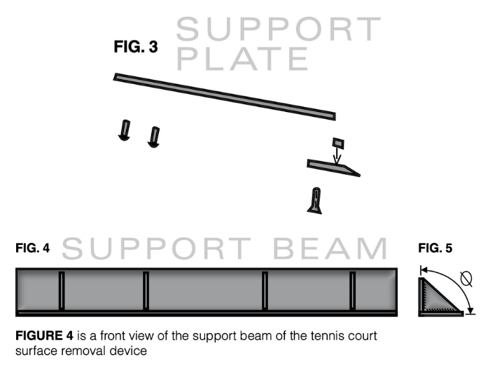 Support plate for the support beam diagram